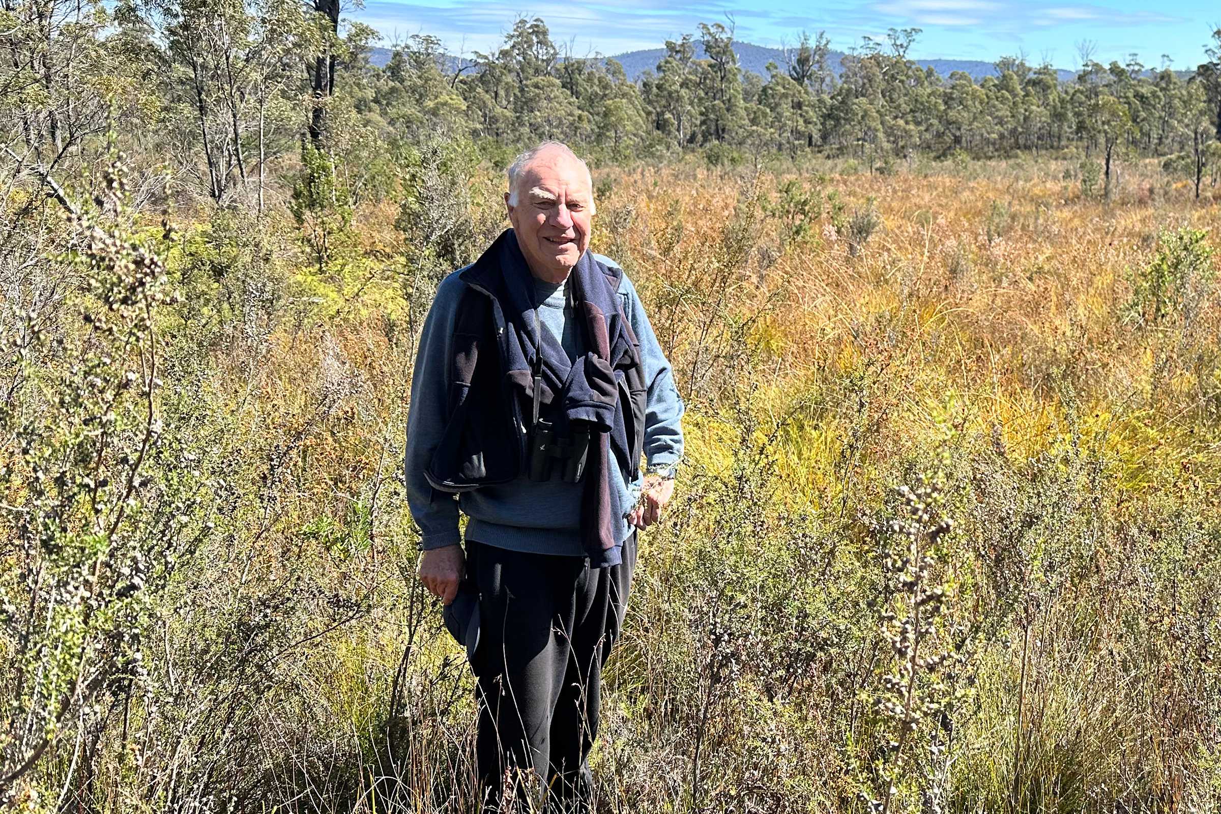 Mike Newman in Woodbine Nature Reserve near Forcett